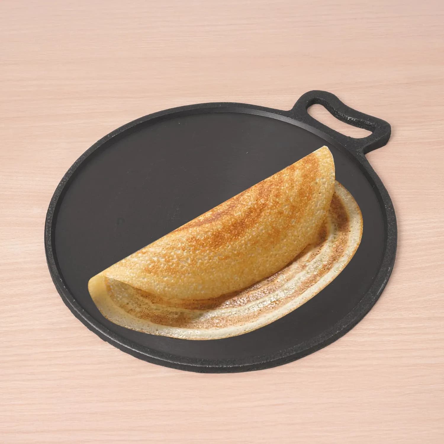 Super Smooth Cast Iron Tawa 27.9cm, Pre-seasoned, 100% Pure, Toxin-free, Induction 2.7 kg - Image 1