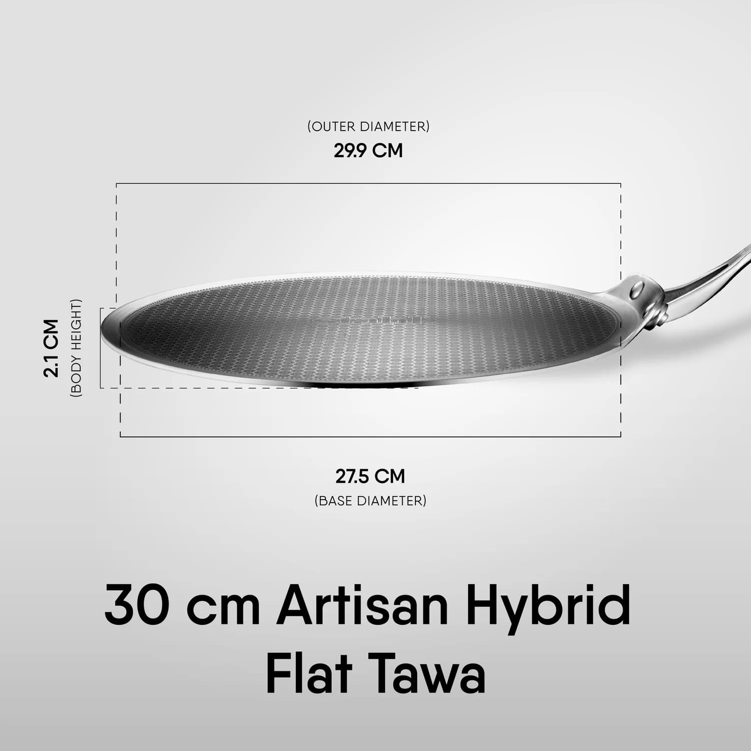 Artisan Hybrid Flat Tawa 30 cm(30cm) - Image 1