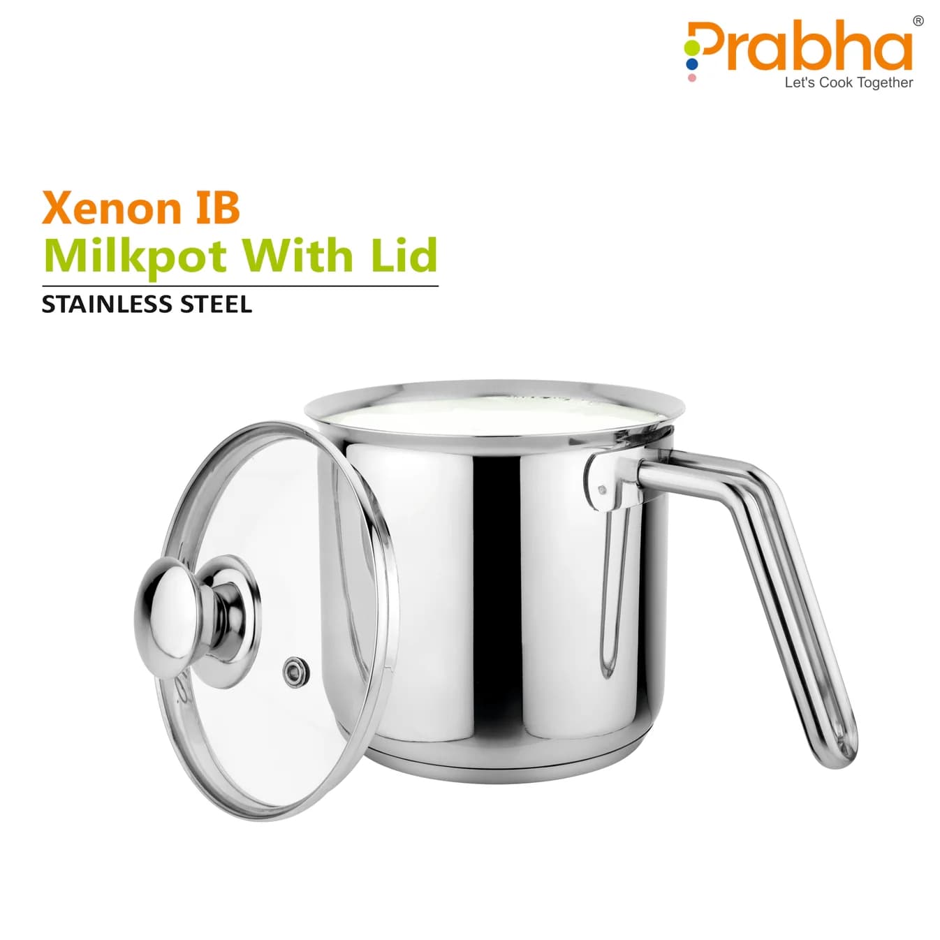 XENON IB MILK POT WITH LID 17 CM 2.5 L(17cm)