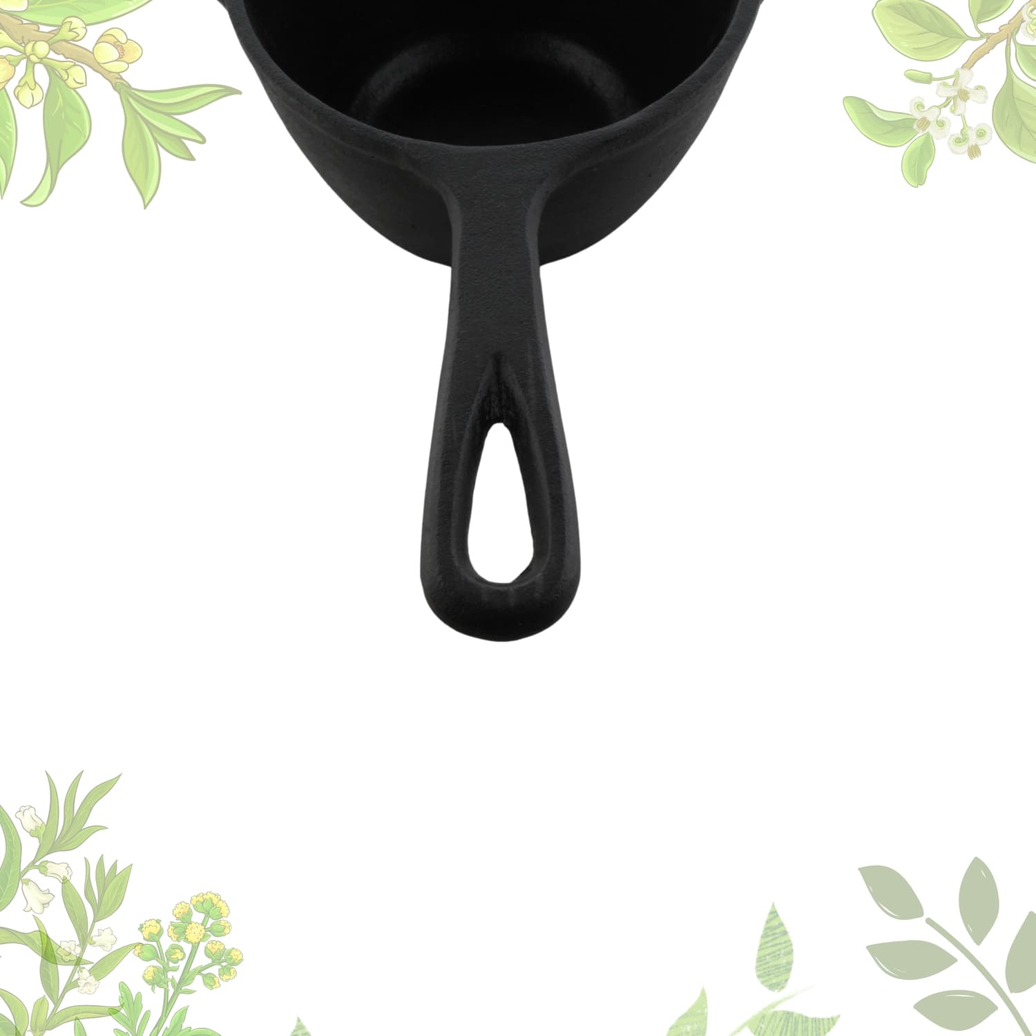 Triple Seasoned Cast Iron Tadka Pan 4.3 in - Image 4