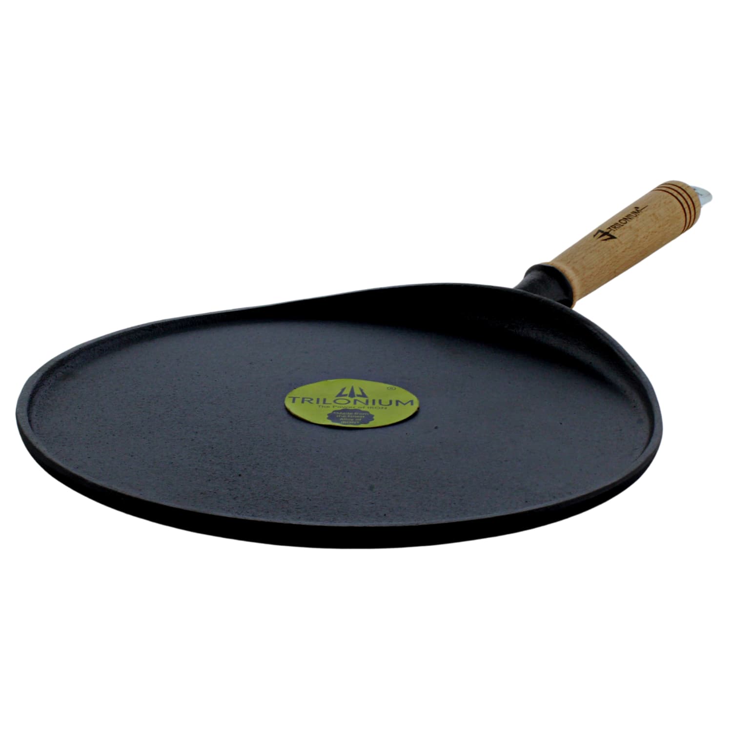 Triple Seasoned Cast Iron Dosa Tawa WHT 10 in - Image 3