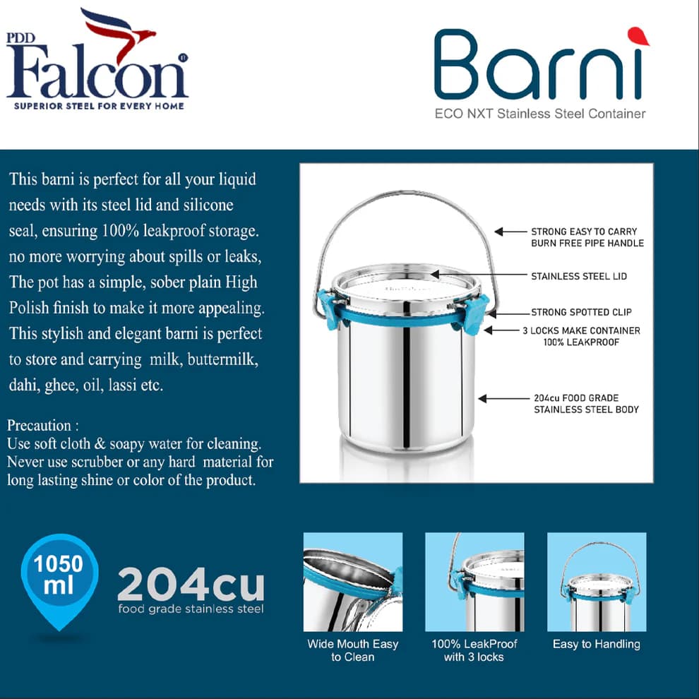 Falcon Barni Milk Container 2200ml(2200ml) - Image 4